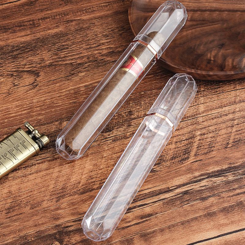 Travel Accessories Usa - Acrylic Travel Cigar Tube Fashion Humidor