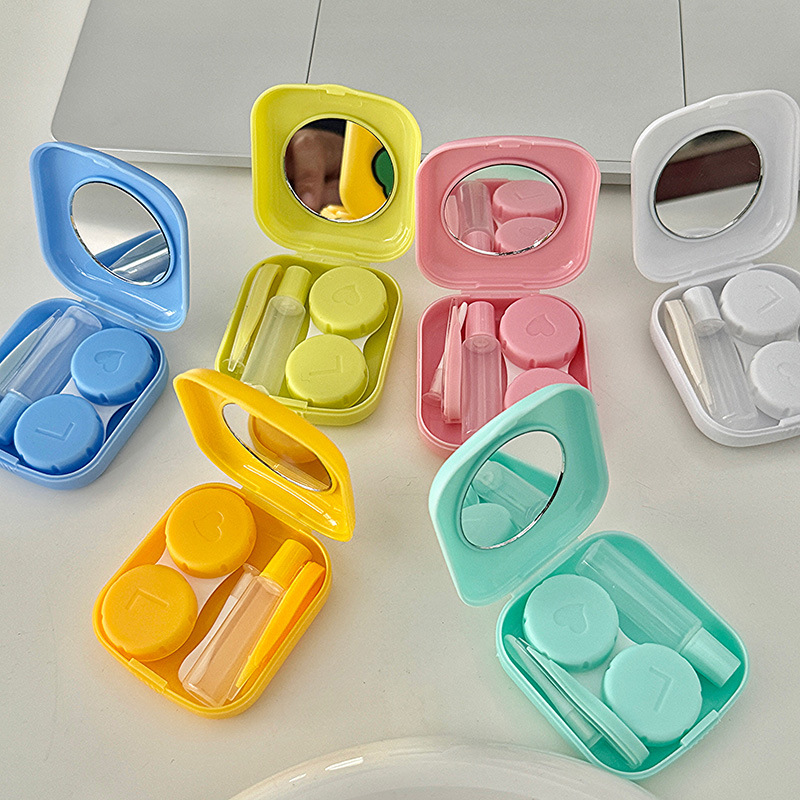 Travel Accessories Kit Bag - Mini Contact Lenses Case Solid Color