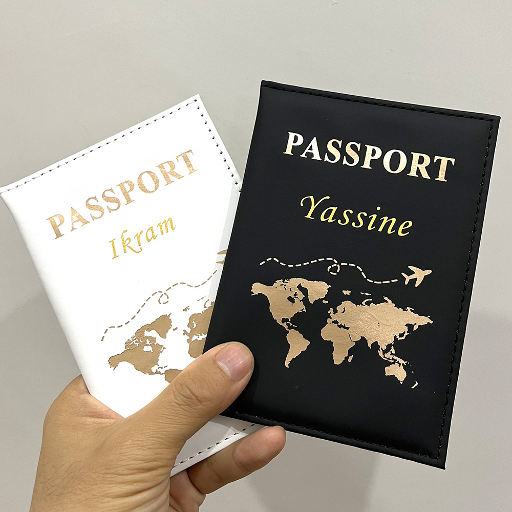 Travel Accessories For Europe - New Cute Personalized Passport Cover Plane