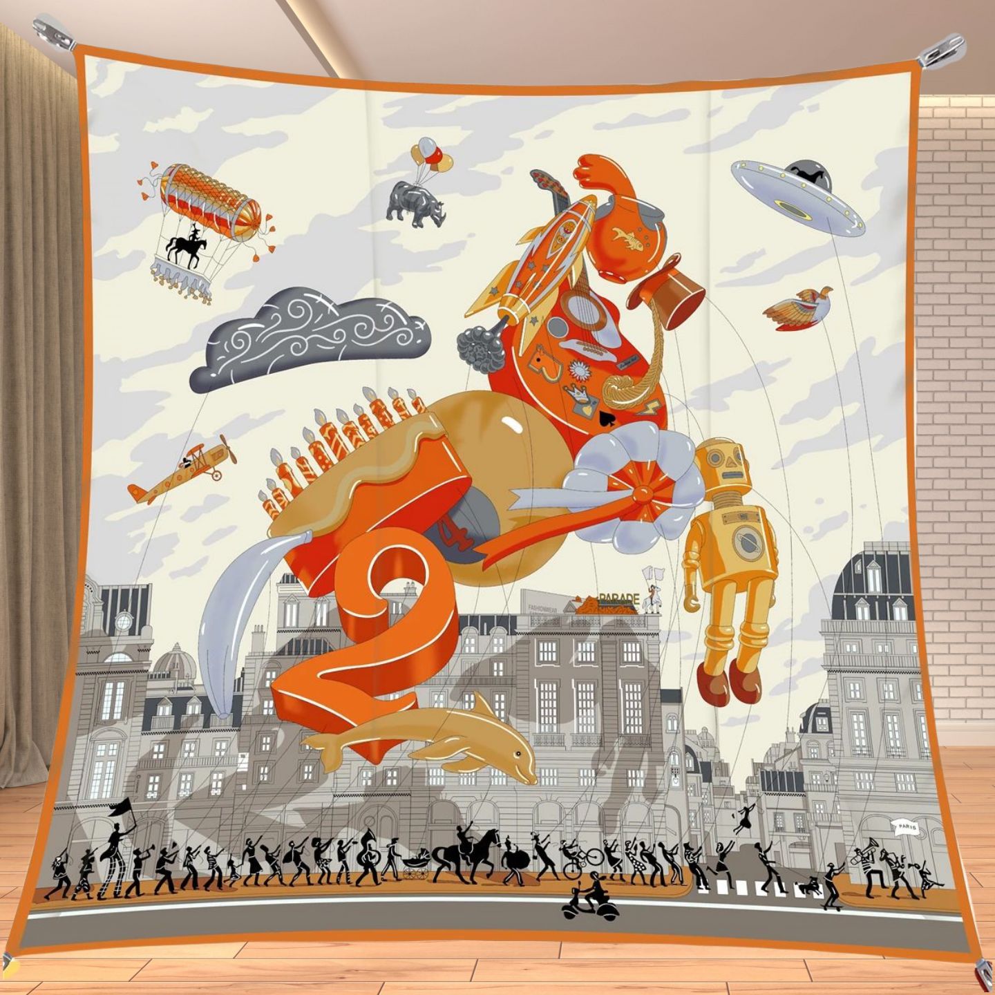 Travel Accessories For Women - 90cm Twill Silk Like Square Scarf