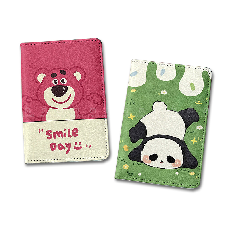 Travel Accessories For Plane - Cute Panda Passport Cover Girl Cartoon