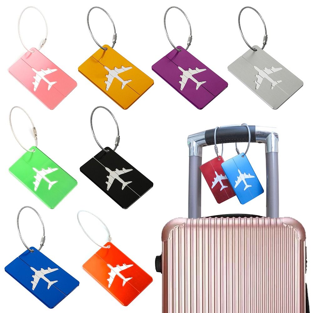 Travel Accessories For Europe - Aluminium Travel Luggage Tags Reusable Suitcase