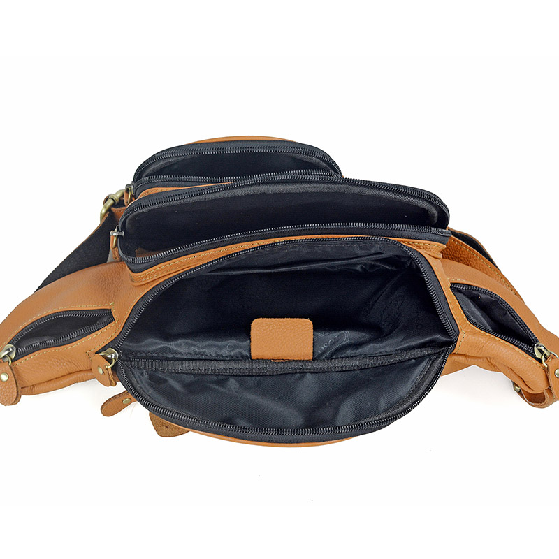 Men Genuine Leather Waist Pack - Travel Accessories For Men recension och pris