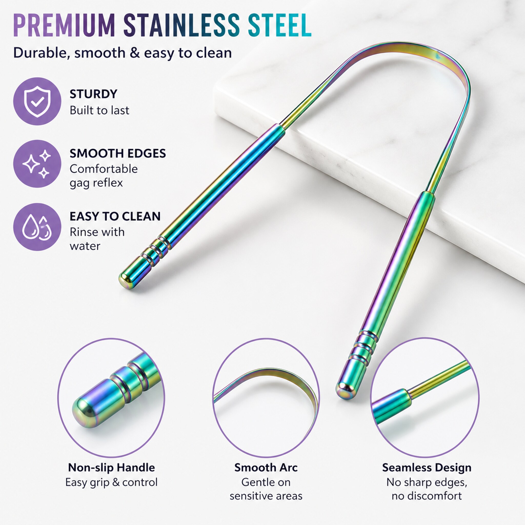 Metal Tongue Cleaner Stainless - Travel Accessories Needed recension och pris