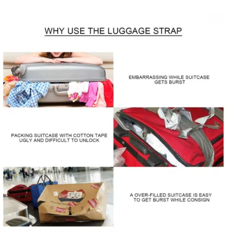 Straight Shaped Luggage Straps - Travel Accessories Luggage Straps recension och pris