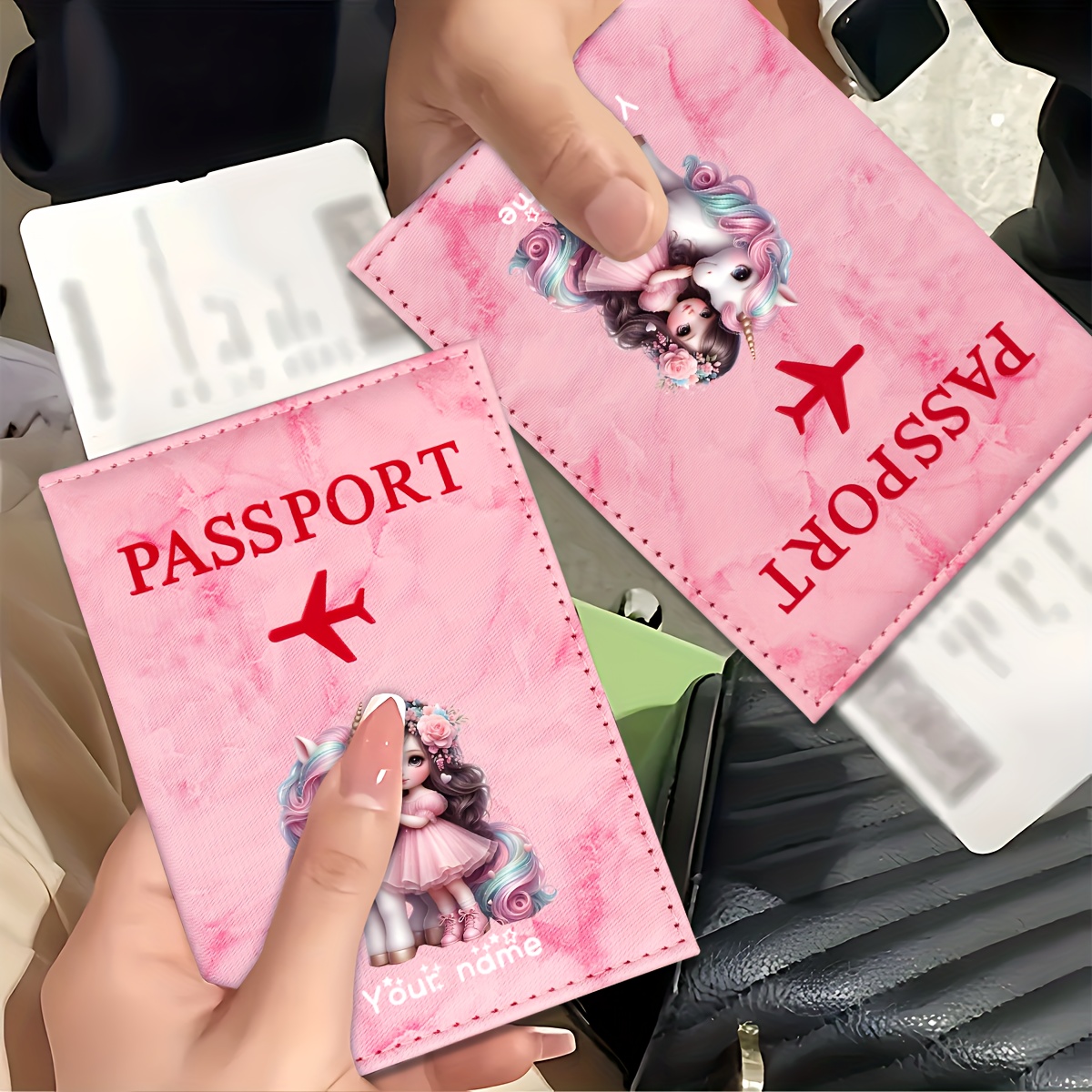 Unicorn Girl Pattern PU Passpo - Travel Accessories For Plane recension och pris