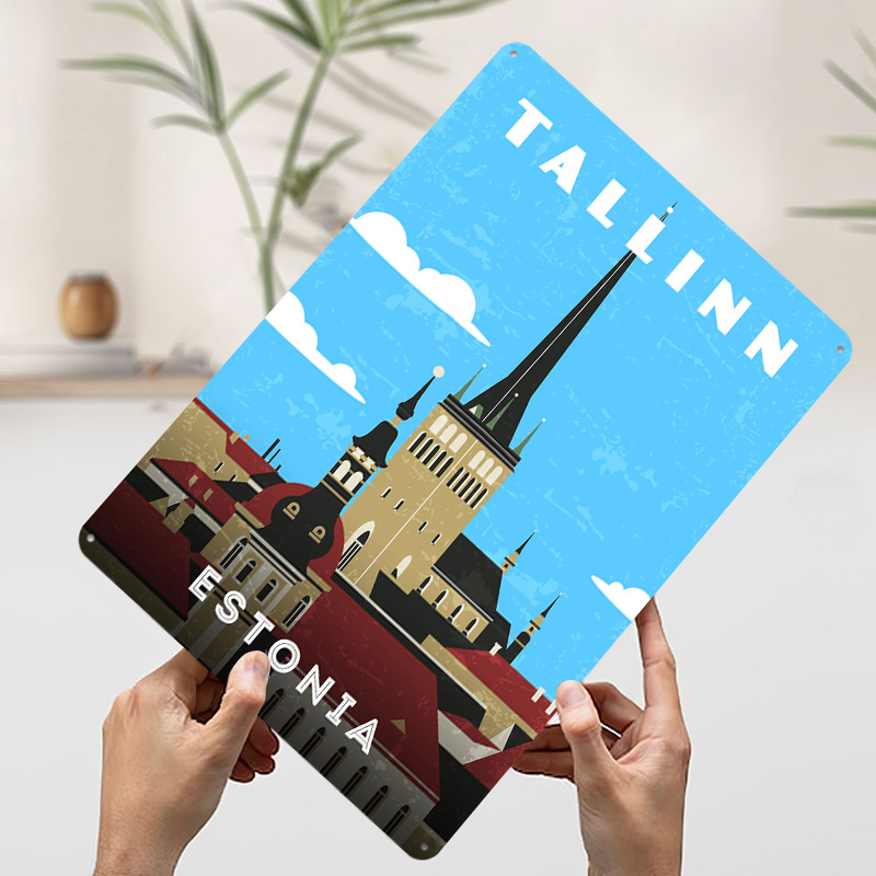 Estonia Retro Travel Poster Cu - Travel Accessories For Europe recension och pris