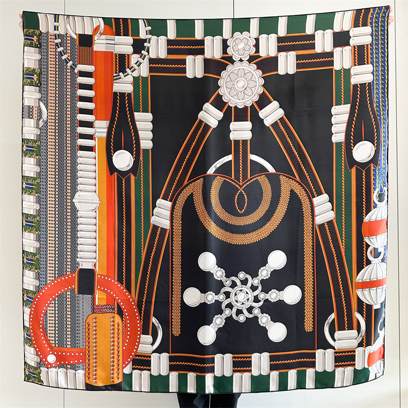 Saddle Print Silk Scarf Luxury - Travel Accessories For Women recension och pris