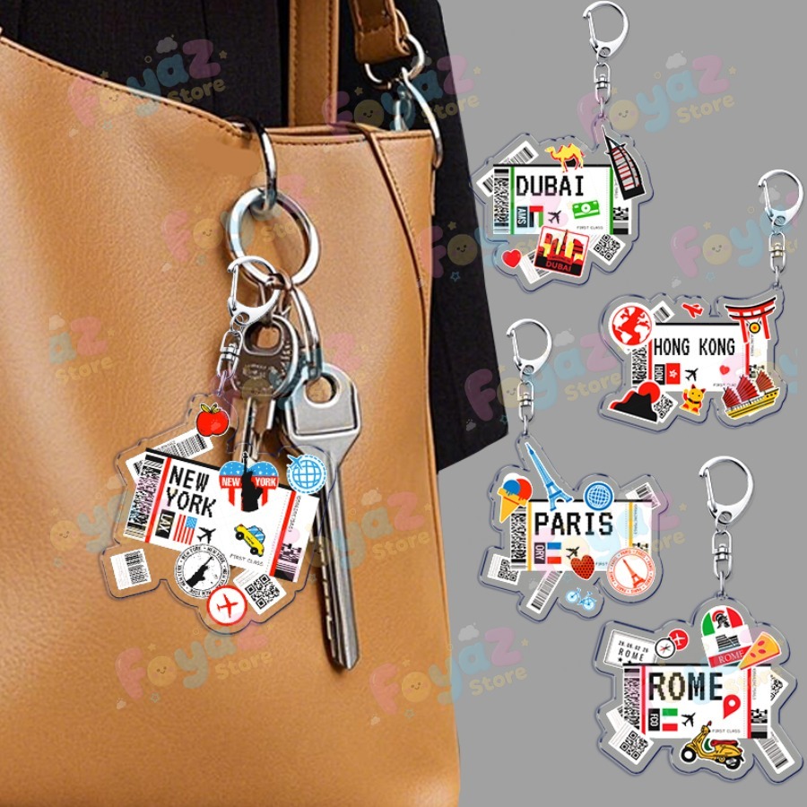 Retro Traveling Plane Keychain - Travel Accessories For Plane recension och pris