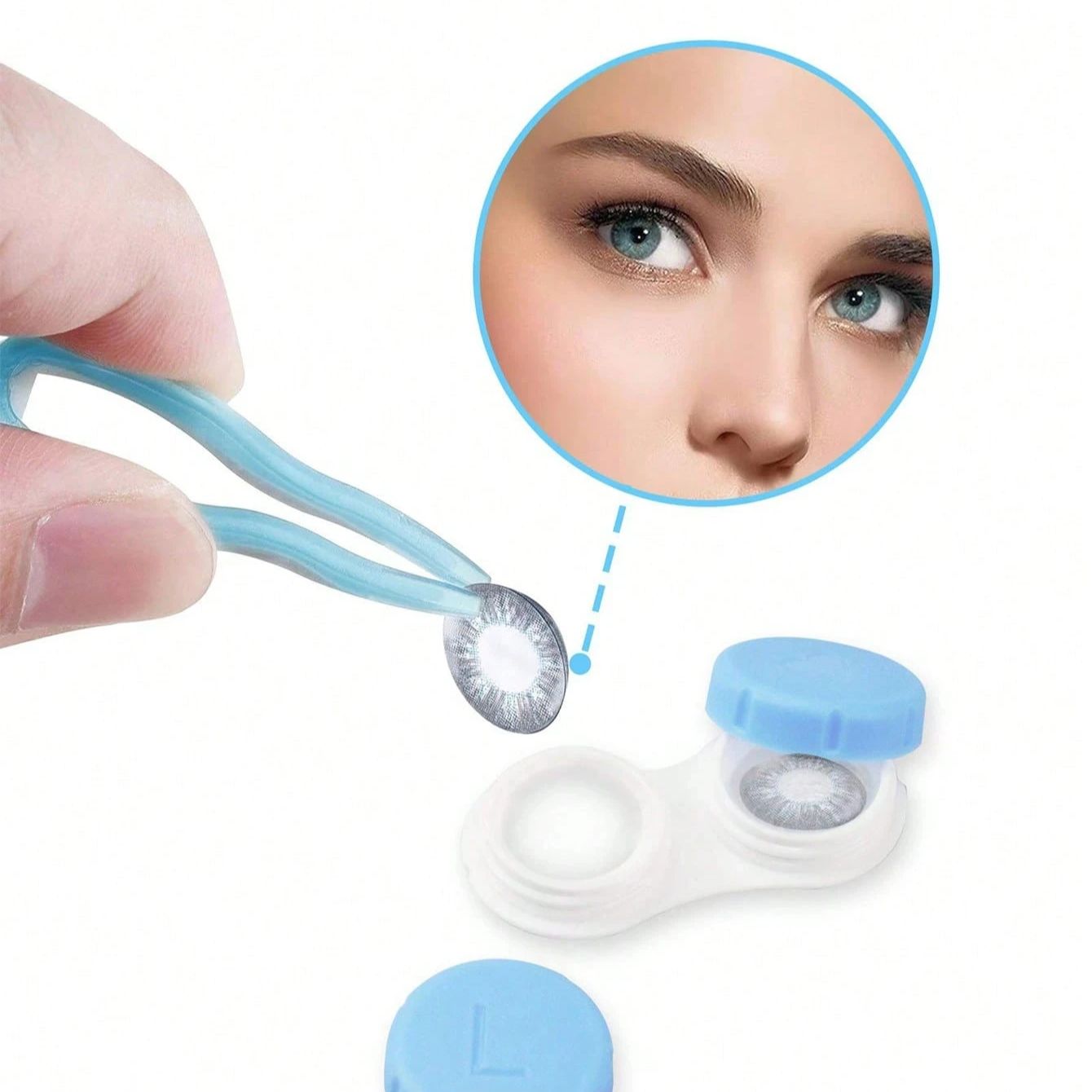 Mini Contact Lenses Case Solid - Travel Accessories Kit Bag recension och pris