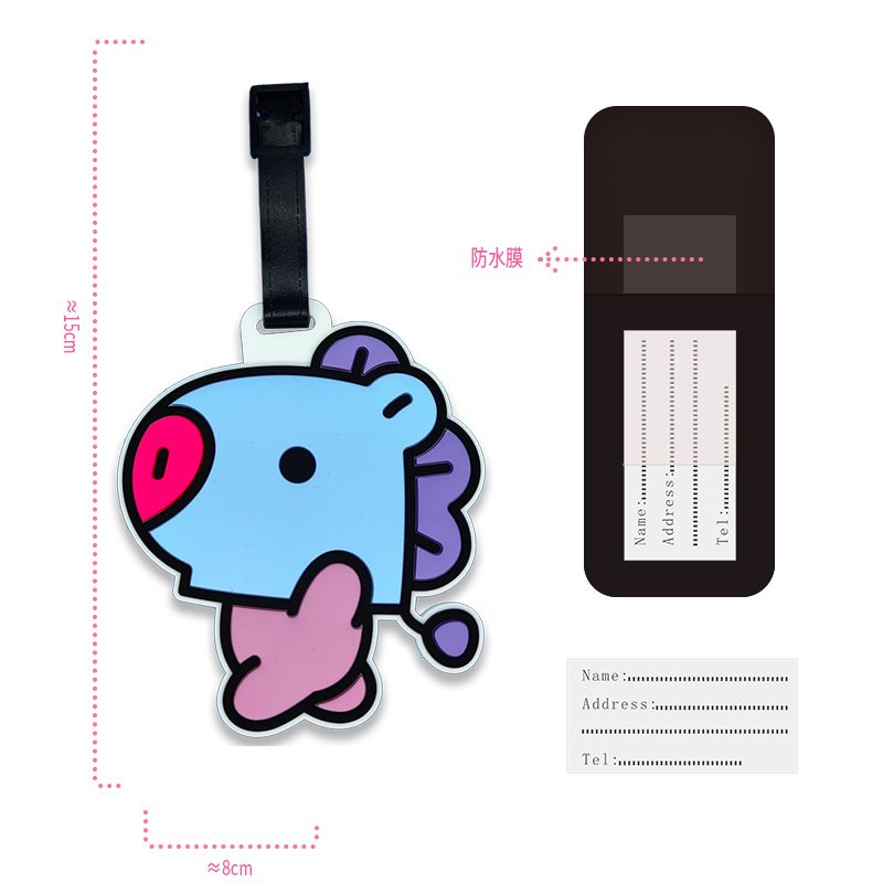 BT21 cartoon cute keychain Kaw - Travel Accessories Cute recension och pris