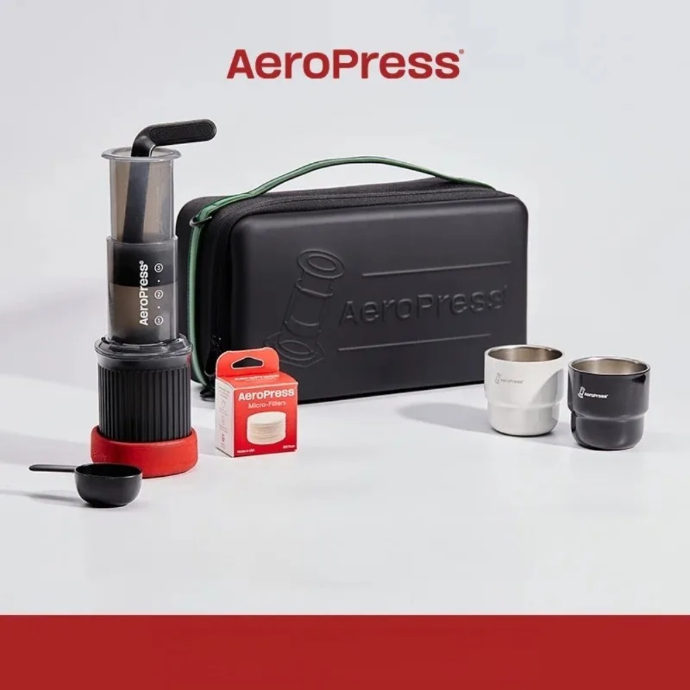 Aeropress Portable Coffee Pres - Travel Accessories Kit Bag recension och pris