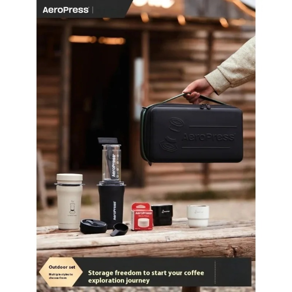 Aeropress Portable Coffee Pres - Travel Accessories Kit Bag recension och pris