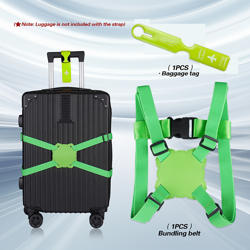 2-Piece Luggage Strap Set + Lu - Travel Accessories Gift Set recension och pris