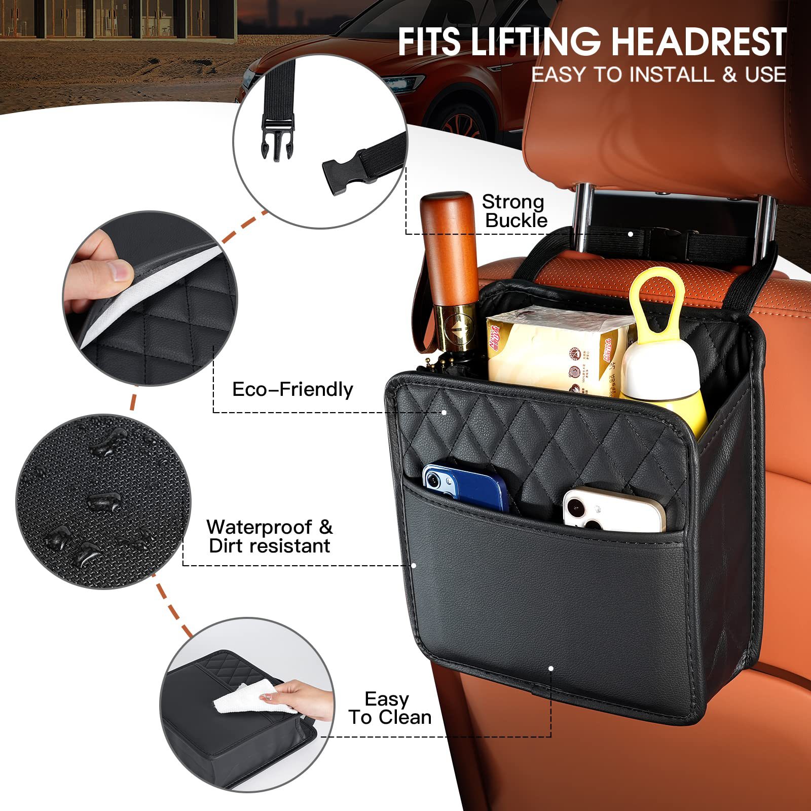 Hanging Storage Pocket Automot - Travel Accessories Organizer Bag recension och pris