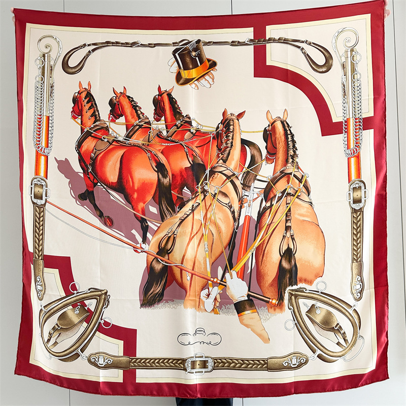 Horse Silk Scarf Luxury Design - Travel Accessories For Women recension och pris