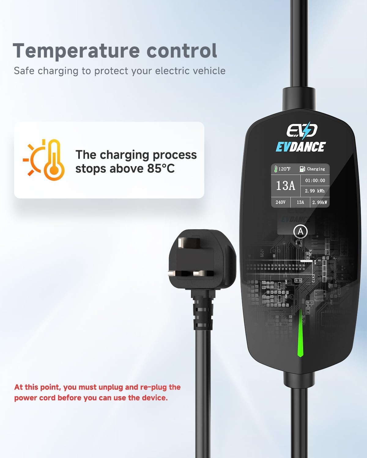 EVDANCE Portable EV Charger Ty - Travel Accessories Uk recension och pris
