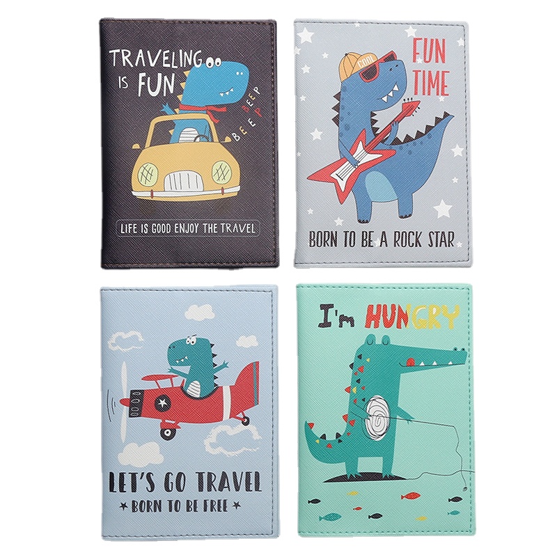 Cartoon dinosaur printed Passp - Travel Accessories For Plane recension och pris
