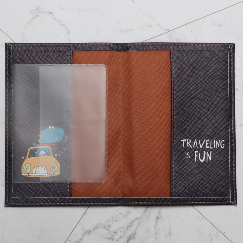 Cartoon dinosaur printed Passp - Travel Accessories For Plane recension och pris