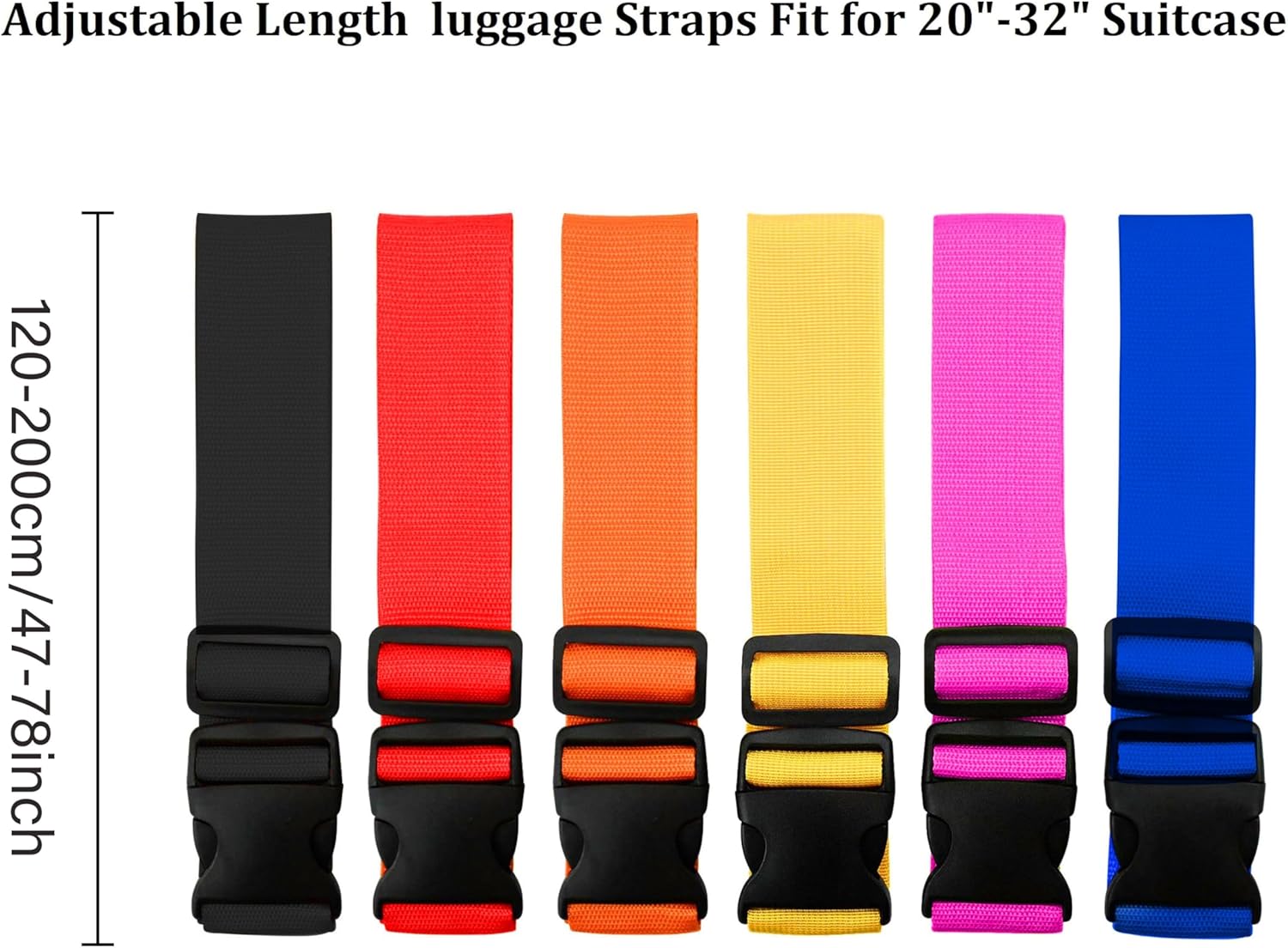 Bright Color Adjustable Luggag - Travel Accessories Luggage Straps recension och pris