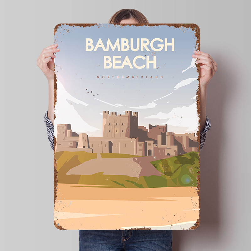 Bamburgh Beach Northumberland  - Travel Accessories For Europe recension och pris