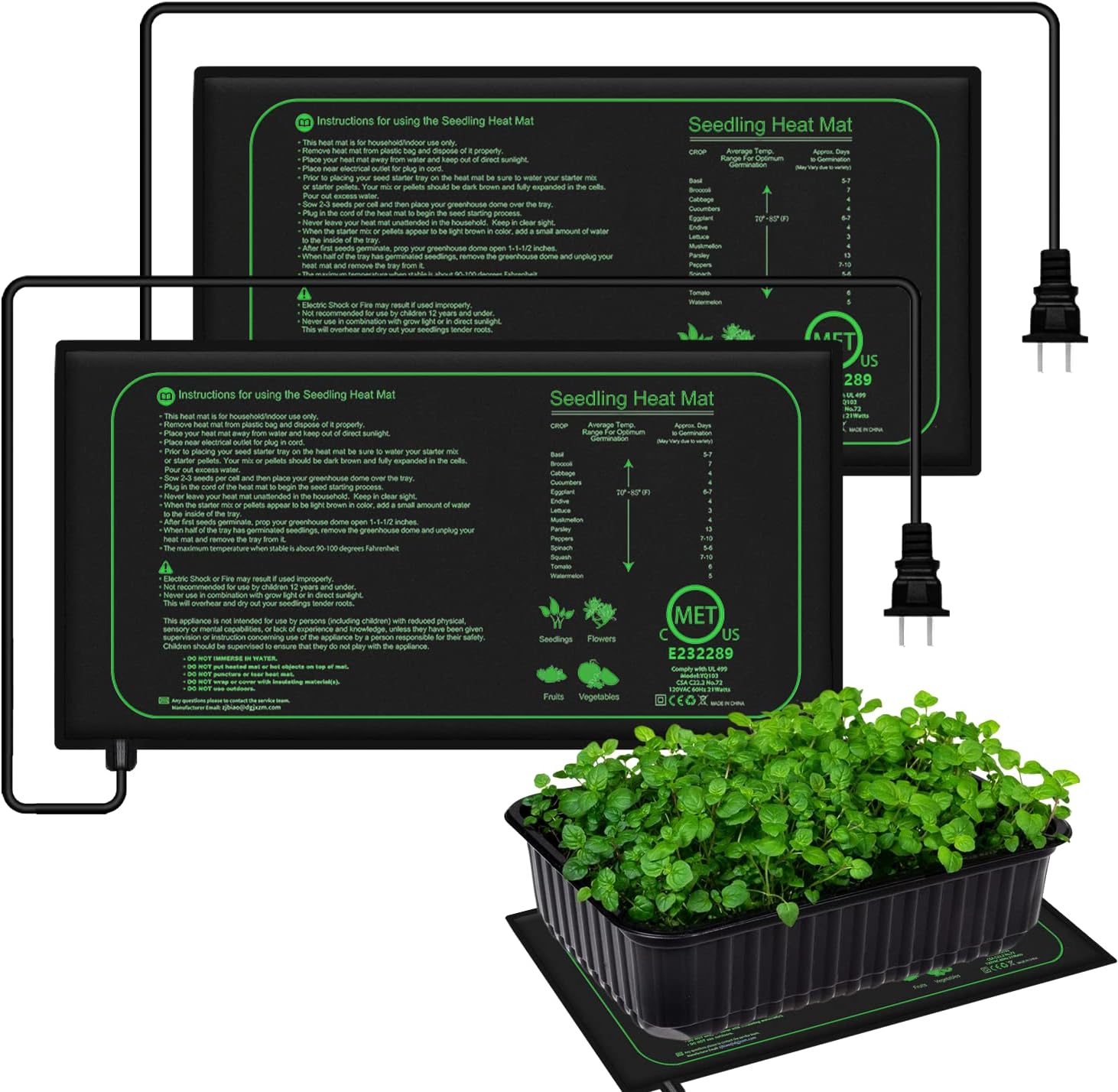 10/25/50CM Seedling Heat Mat I - Travel Accessories Uk recension och pris