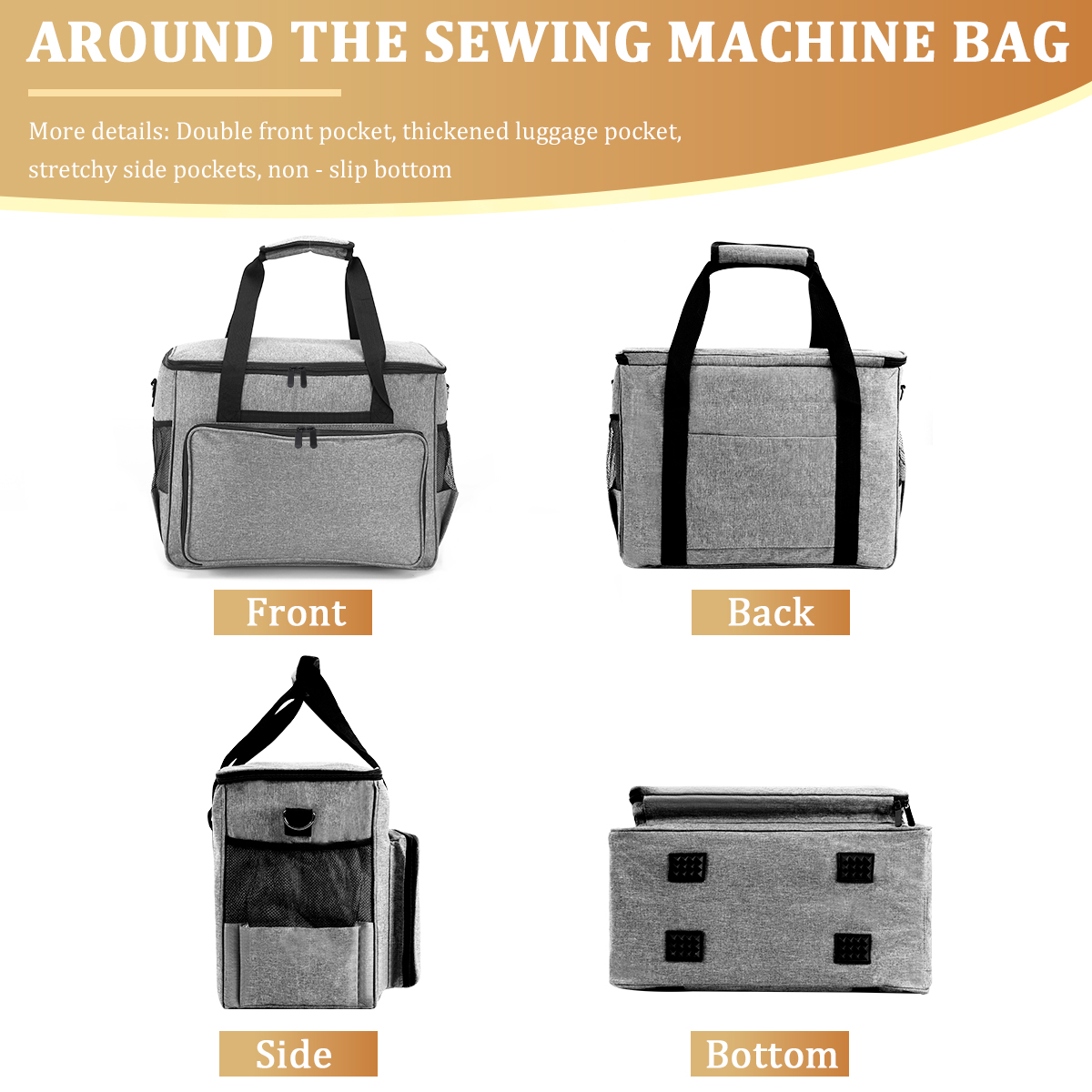 KOKNIT Sewing Machine Carrying - Travel Accessories Organizer Bag recension och pris