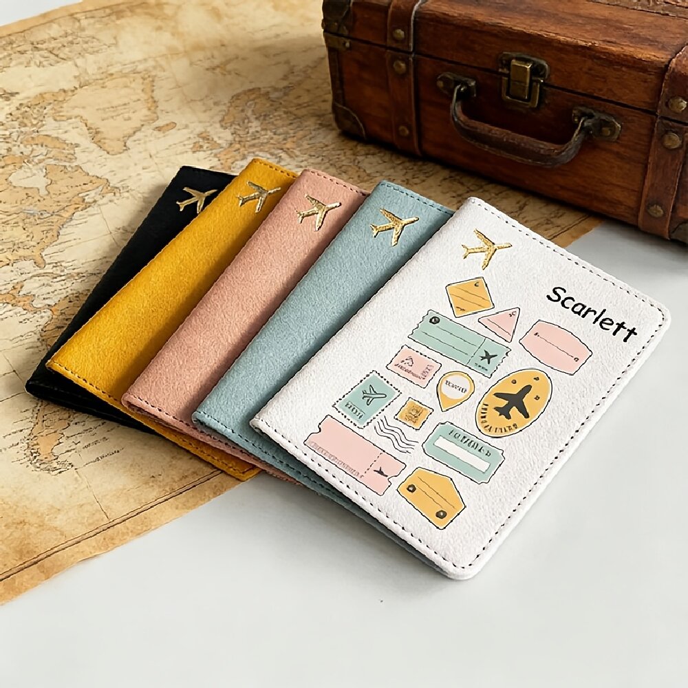 Custom Name & Initial Passport - Travel Accessories For Plane recension och pris