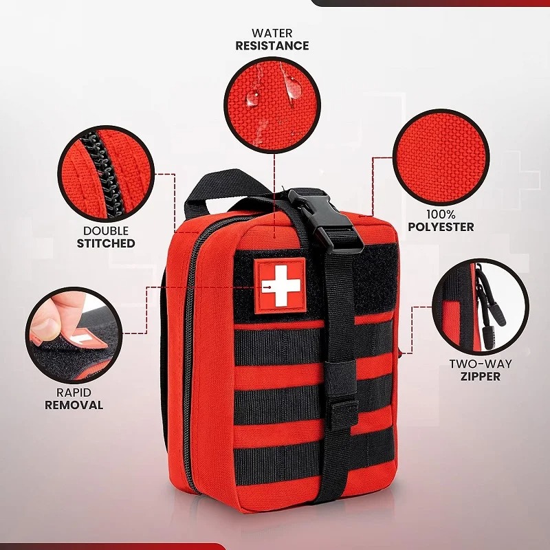 Outdoor First Aid Kit EDC Moll - Travel Accessories Kit Bag recension och pris