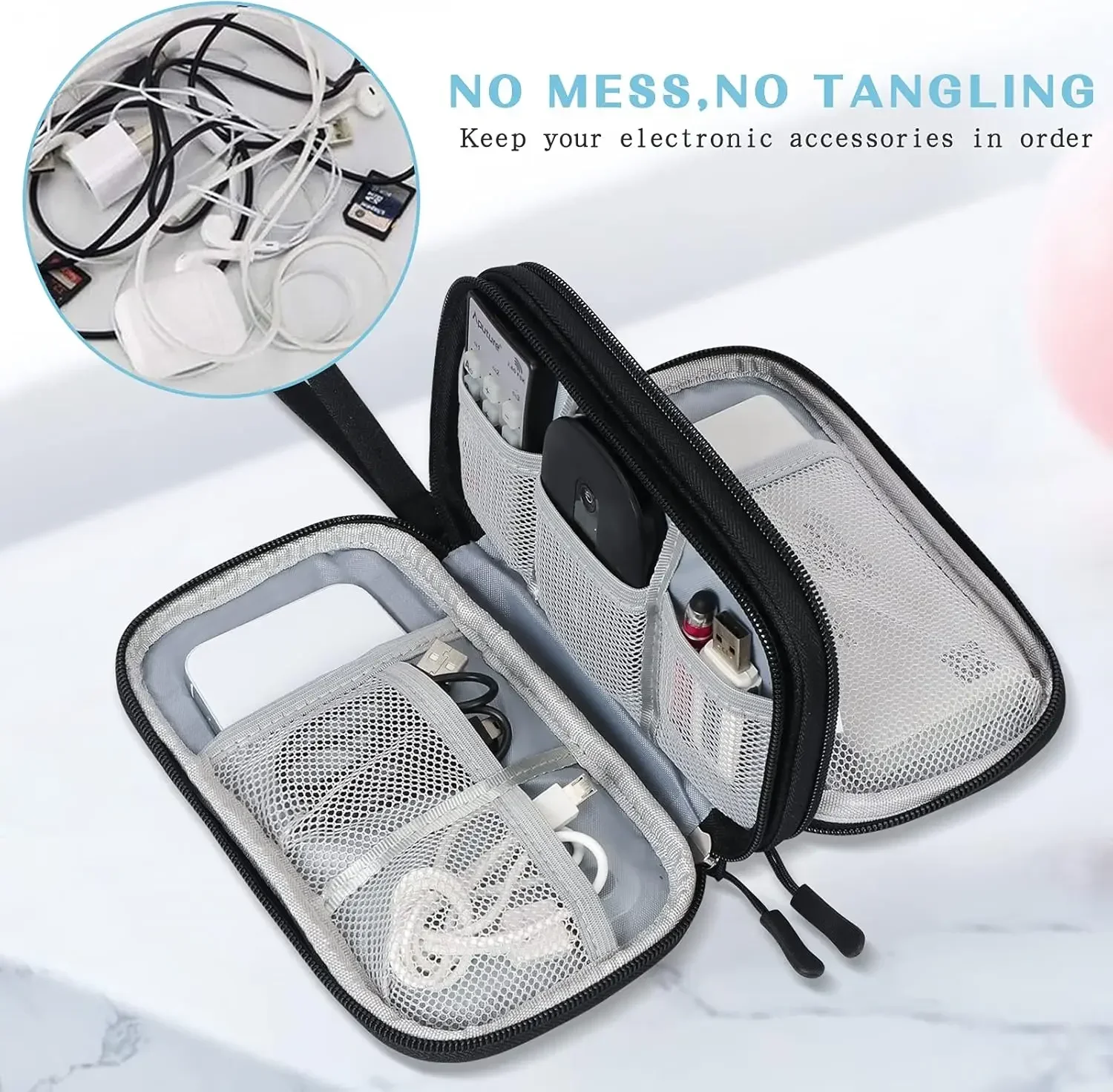 Travel Cable Bag Portable Digi - Travel Accessories Organizer Bag recension och pris