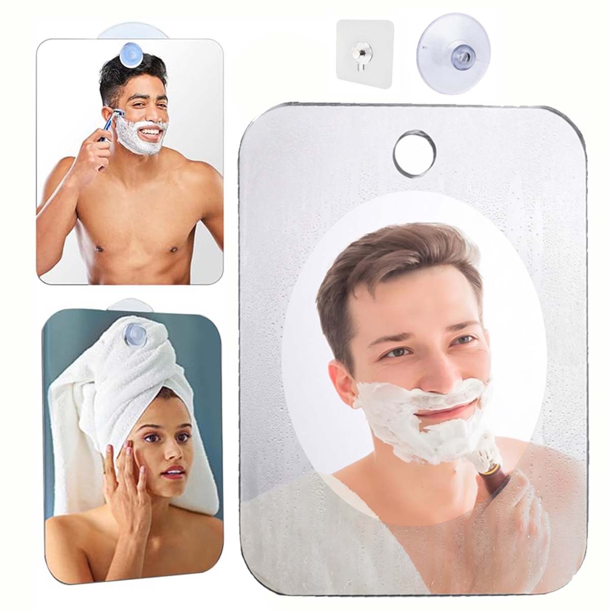 Acrylic Fog Free Mirror Set Wi - Travel Accessories Needed recension och pris