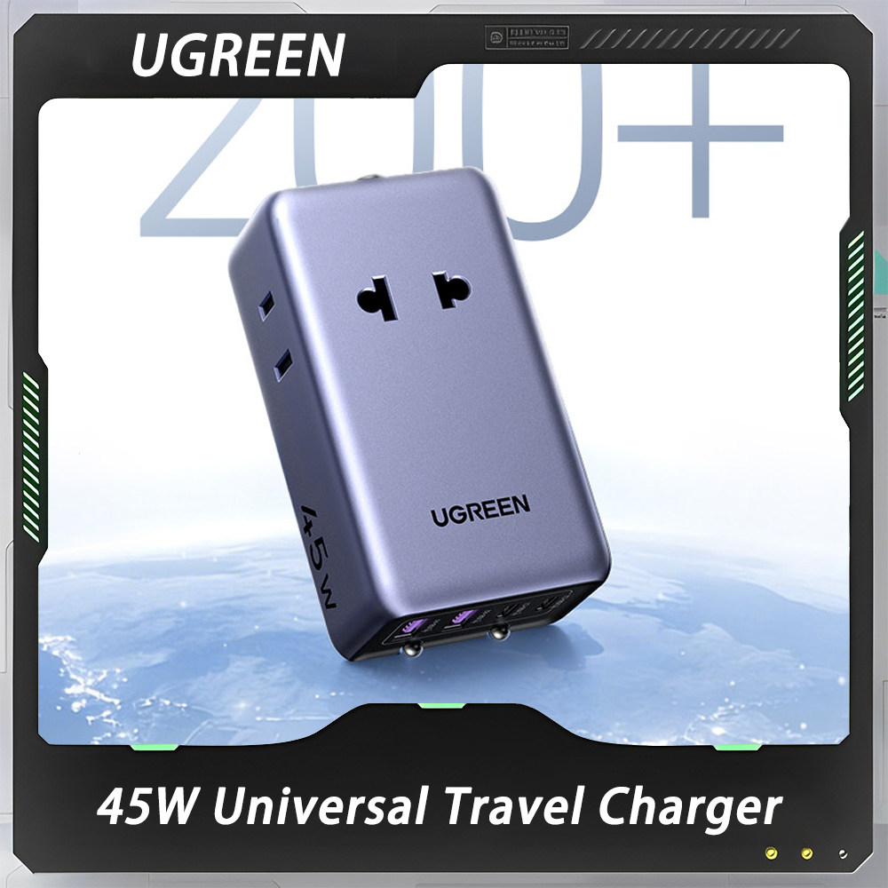 UGREEN 45W Adapter Plug Adapto - Travel Accessories Uk recension och pris