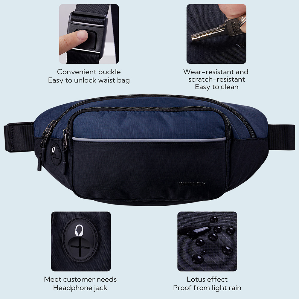 WATERFLY Fanny Pack Waist Bag  - Travel Accessories For Men recension och pris