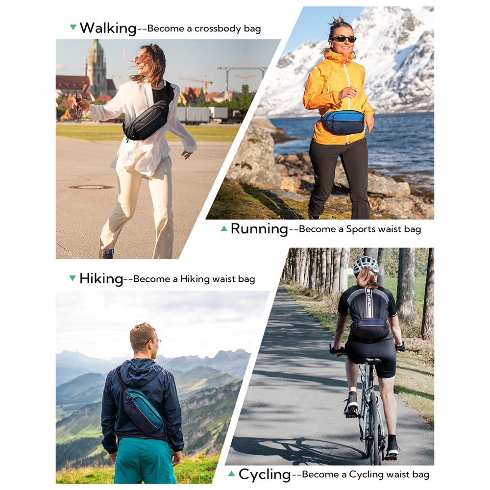 WATERFLY Fanny Pack Waist Bag  - Travel Accessories For Men recension och pris