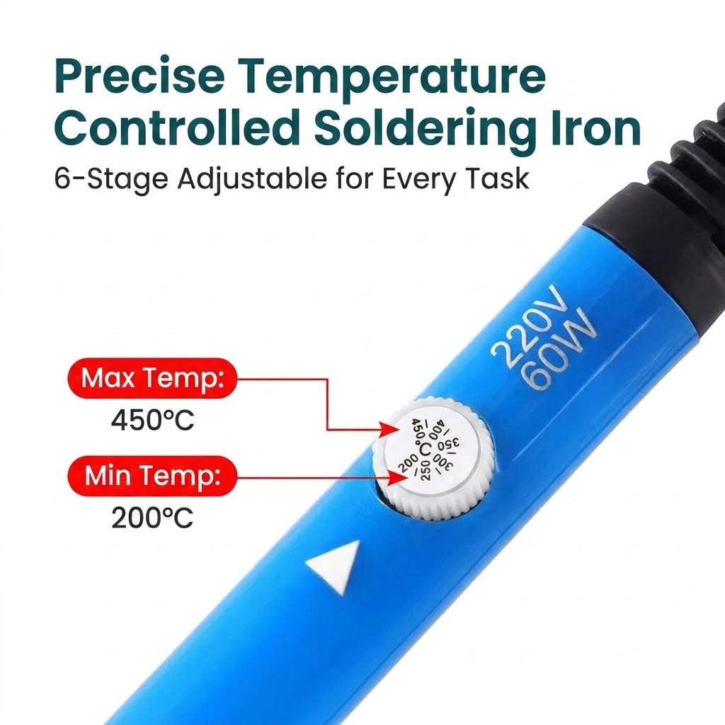 60W Adjustable Temperature Sol - Travel Accessories Uk recension och pris