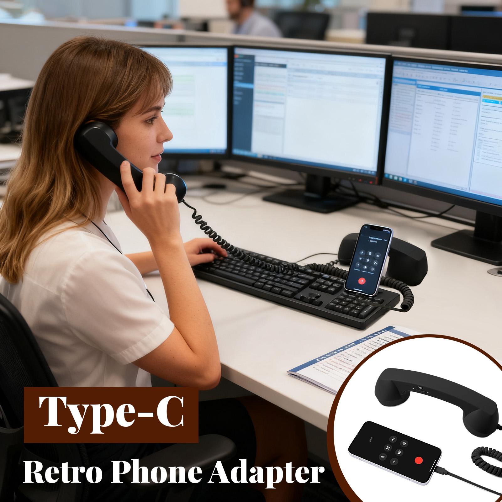 Type-C Retro Phone Adapter Lan - Travel Accessories To Gift recension och pris