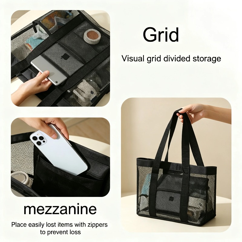 Beach Tote Bag Packaging Makeu - Travel Accessories Needed recension och pris