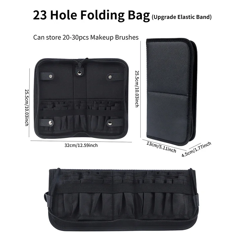 29/23 Holes Foldable Makeup Br - Travel Accessories Organizer Bag recension och pris