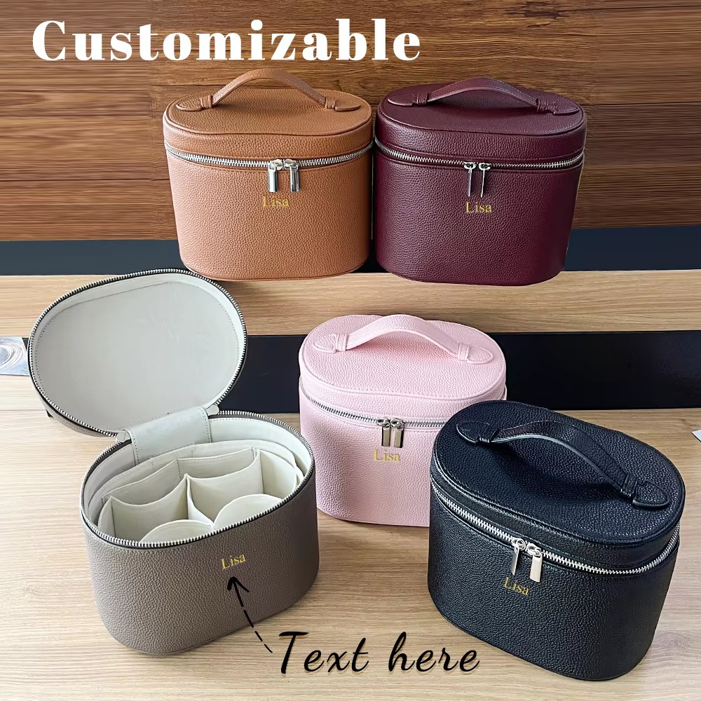Large Capacity PU Leather Make - Travel Accessories Organizer Bag recension och pris