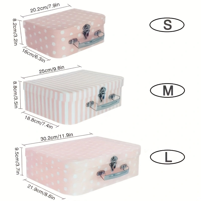 3pcs Vintage Style Cardboard B - Travel Accessories Gift Set recension och pris