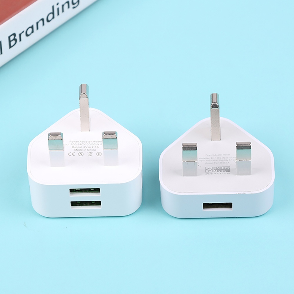 2in1 USB UK Plug 3 Pin Wall Ch - Travel Accessories Uk recension och pris