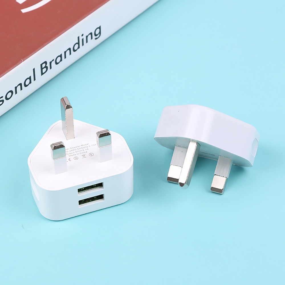 2in1 USB UK Plug 3 Pin Wall Ch - Travel Accessories Uk recension och pris