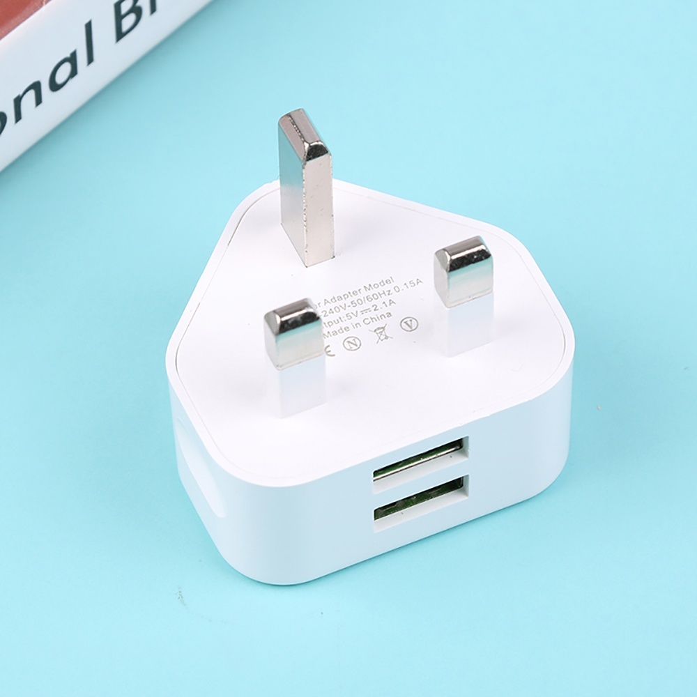 2in1 USB UK Plug 3 Pin Wall Ch - Travel Accessories Uk recension och pris